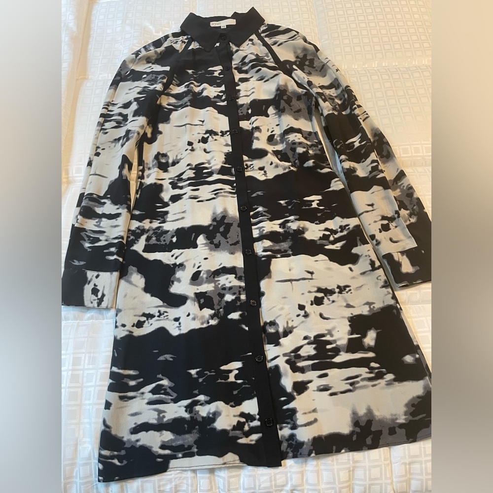 WYATT Knee Length Shirt Dress - Picture 1 of 5